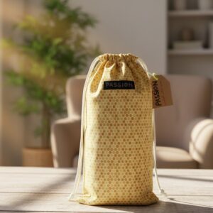 Bee Hive Drawstring Bottle Bag